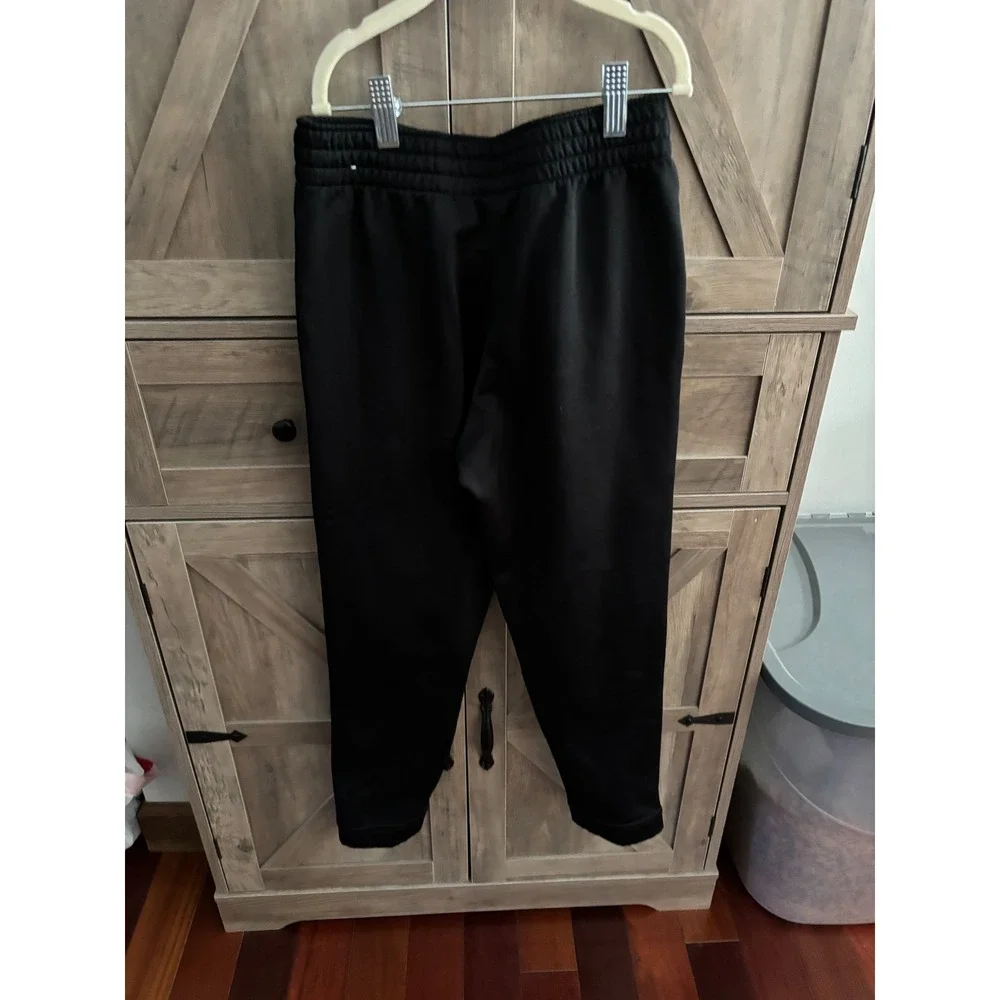 Nike Kids Therma-FIT Black Sweatpants Speckled Swoosh Joggers Boys Girls Medium